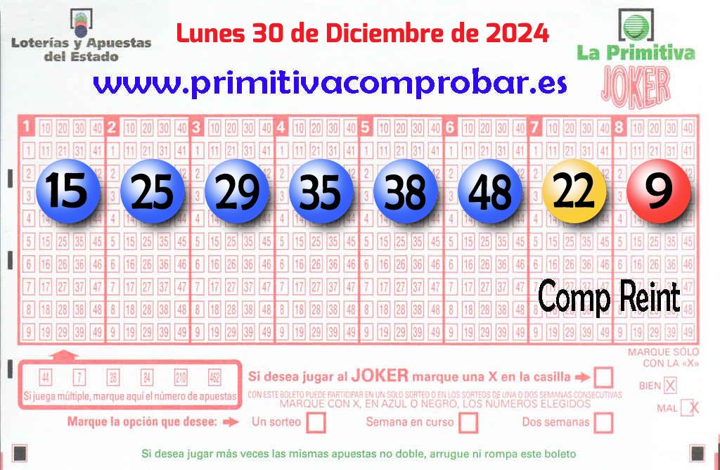 Comprobar Primitiva Del Lunes De Diciembre De Premios De Hoy