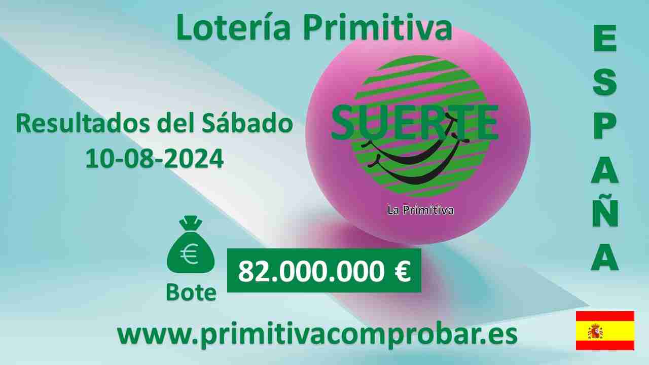 Primitiva del Sábado 10 de Agosto de 2024